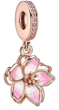 Feitery Kirschblüte Charms Herz Anhänger Armband Geschenke zum Muttertag