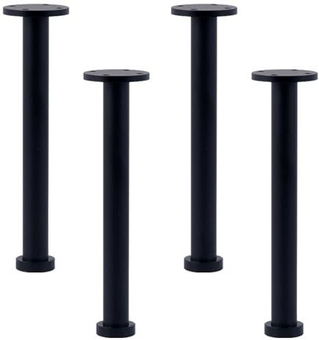 YJRZYQKXKL Pieds de Table Basse 20cm, Lot de 4 Pieds de Meuble Réglable Noir Table Basse Hauteur: 8-30cm Pied Table Basse Cuivre | Finition en Anodisé | Pieds d'armoire-20cm/7.9