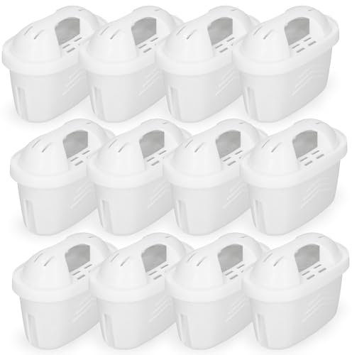 Finest-Filters Compatible with Brita Maxtra Pro Water Filter Cartridges, Replacement for Maxtra+ Plus Jugs, All-in-1 Compatible with Marella Jug Kettle Universal Filters (12)