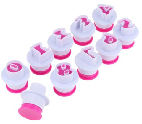 Hoement Set Biscotti A Molla Numero Per Tagliare Pasta E Fondente Creativi E Portatili Per Uso Domestico