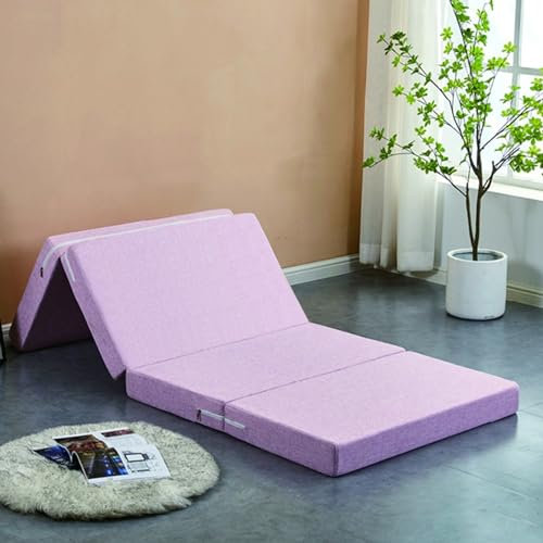 Tragbare faltbare Isomatte mit waschbarem Bezug, ideal für Reisen, Camping, Wohnzimmer, Schlafzimmer, Sofa, Stuhl, kompakte faltbare Bodenmatratze für Gäste, inklusive Aufbewahrungsbox