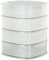 OPPWONG Fiambrera, Multicapa Apilable Transparente Cubierta Antipolvo para Platos, Caja Apilable para Almuerzo con Diseño de Hebilla para Platos y Cuencos (4 Pasos)