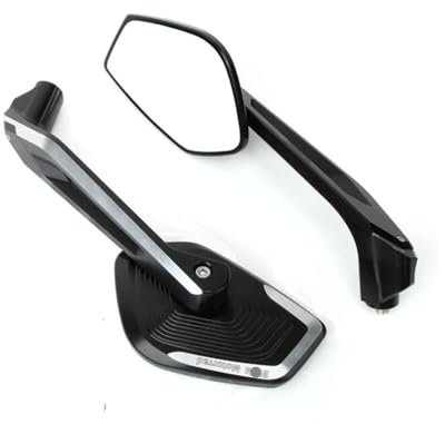 WPIGRBMD Motorrad Spiegel Motorrad Rückspiegel Für B&M&W F800 R F750 GS F850 GS/ADVENTUER Aluminium R1250 GS R1200 GS Einstellbare Seite Rückansicht Spiegel