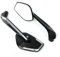 WPIGRBMD Motorrad Spiegel Motorrad Rückspiegel Für B&M&W F800 R F750 GS F850 GS/ADVENTUER Aluminium R1250 GS R1200 GS Einstellbare Seite Rückansicht Spiegel