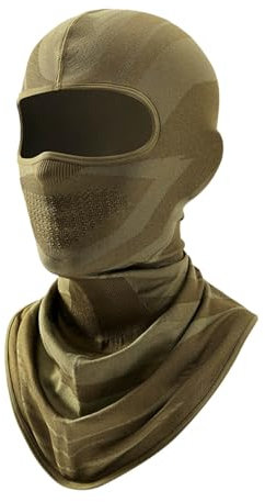 Nylon Sturmhaube Atmungsaktiv Sturmmaske Balaclava Skimaske Ski Maske Mask für Winter Motorrad Fahrrad Herren Damen Männer Outdoor Sport (DE/NL/SE/PL, Alter, 18 Jahre, Grün, Längere)