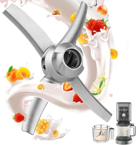 Replacement Blade Compatible with Ninja CREAMi Deluxe NC501EU, Paddle Blade Stainless Steel Replacement Parts for Ninja Ice Cream Maker Dessert Machine CN501CO NC500C NC501C NC501H Accessories