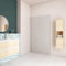 AICA Panneau mural de douche béton gris 90x210cm Panneaux muraux salle de bain habillage mural aluminium