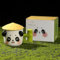 MAGICVOGEL Tazza 3D Panda con coperchio, carina tazza da caffè, tazza da latte, idea regalo per compleanno, festa della mamma, Natale, Capodanno (B)