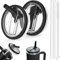 Couvercles de Remplacement pour Gobelets, 2 Pièces Couvercle Anti-Fuite avec Paille, 40oz Stanley Cup Couvercle Étanche, Couvercle Stanley Cup Etanche, Accessoire Tumbler Flip Straw (Noir)
