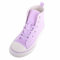 ABSOLUTE FOOTWEAR Scarpe da ginnastica alte per bambini con lacci e suola con plateau, Lilla, 33 EU