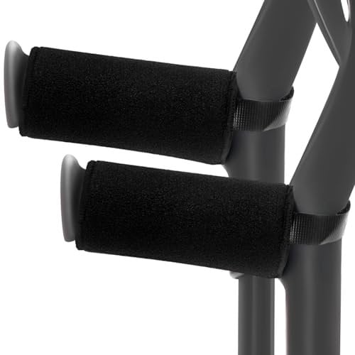 Krücken Griffpolster, 2 Stück Krücken Polster, Unterarmgehstützen Pads Neues Upgrade, Gehhilfe Krücken Unterarmgehstütze, Krückenständer Zubehör Gegen Reibung, Schweißabsorbierend bequem Schwarz