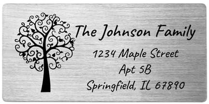 OTXIXTO Targhetta Personalizzata con Nome Targa Personalizzata per Scrivanie da Ufficio Porta Parete Trofeo Targhetta Citofono Esterno con Supporto Autoadesive (Argento, Angolo Arrotondato, 4 x 2)