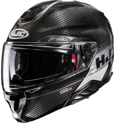 HJC, Modularer Motorradhelm RPHA 91 CARBON ELIG Silver Carbon MC5, XXL