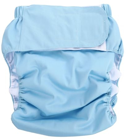 LALADEFIEE Pannolino per Adulti Regolabile e Lavabile con Assorbente Elevato Protezione Antiperdita Unica Adatta Anziani Traspirante e Morbido per Comfort Prolungato