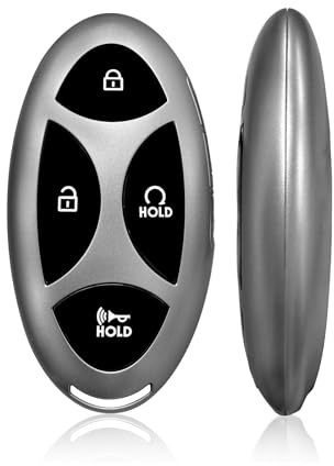 Keylessbest Replacement for 2024 Hyundai Kona Key Fob Remote Control TQ8-FOB-4F61M43 4 Buttons 433MHz, Silver