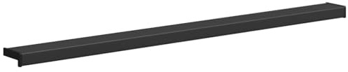 vidaXL Fensterbank Schwarz mit Holzmaserung 160 x 15 x 4,5 cm PVC, Moderne, leicht zu reinigende, UV-beständige Fensterbank, schöner Akzent, funktionelles Design, neues Zuhause, Platz zum Auslegen