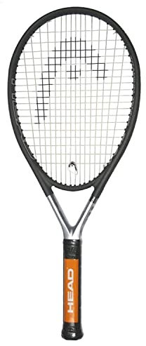 HEAD 234914S10 Ti S6 Tennisschläger – vorbespannter Kopf, schwere Balance, 70 cm, Erwachsenenschläger – 11,4 cm Griff, Schwarz, 4 1/8 Inch Grip