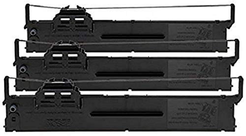 Epson C13S015339 PLQ-20 Farbband 20m 15.000.000 Zeichen 3er-Pack, schwarz