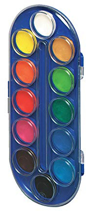 Convex 8641102 Deckfarbkasten mit 12 Farben, 1 Stück