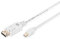 DIGITUS DisplayPort Anschlusskabel, mini DP - DP St/St, 3.0m, m/Verriegelung, DP 1.1a konform, we