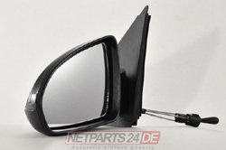 Johns, Außenspiegel Spiegel passend für Smart Fortwo 451 01/2007 - Links Fahrer schwarz