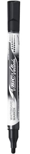 BIC Velleda Liquid Ink, Whiteboard Marker, in 4 verschiedenen Farben, Leicht abwischbar, Strichstärke: 2,2 mm, Blau/Schwarz/Rot/Grün