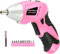 Pink Power PP481 4.8V Cordless Electric Screwdriver Kit for Women with Charger and Bit Set