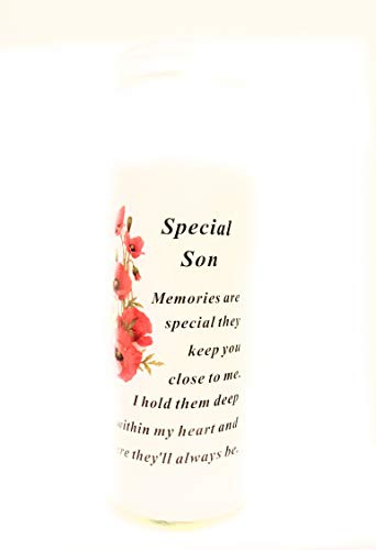 Special Son Memorial Jar Style Burnable Candle