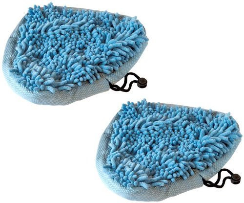 Microfibre Coral Washable Cloth Pads to fit H2O Steam Mops (Pack of 2)