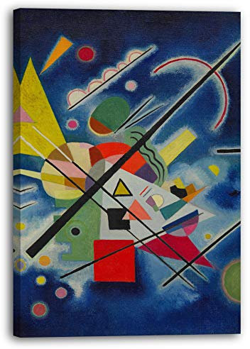 Printed Paintings Leinwand (40x60cm): Wassily Kandinsky - Blaues Bild (1924)