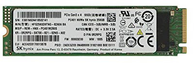 SK hynix 256 GB M.2 SSD (unidad de estado sólido) NVMe PCIe modelo: hfs256gd9mnd-5510 a Ba – OEM