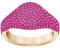 Swarovski Stone Bague pour femme en métal et cristaux Swarovski Couleur or rose Taille 58 (18,5)