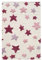 LIVONE Kinderteppich aus Wolle Happy Rugs Seastar Natur/rosa-rot 120 x 180 cm