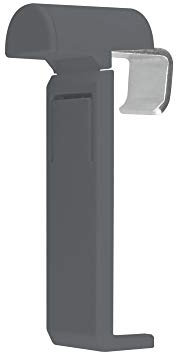 Victoria M. Falzfix Klemmhalter für Plissees zur Montage ohne Bohren in der Glasleiste, 4 Stück, Grau