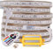 XUNATA 30M LED RGB Strip,AC 220V 230V SMD 5050 60leds/m IP65 Wasserdicht, Kein Selbstklebender, Flexibles LED Lichtband mit 24 Tasten IR-Fernbedienung Wasserdicht Controller