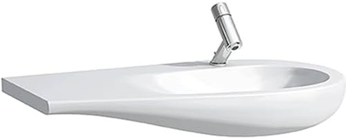 Laufen Alessi one Waschtisch, unterbaufähig, ohne Hahnloch, ohne Überlauf, Ablage links, 900x500, weiß LCC