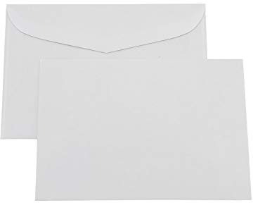 1000x Breifumschläge gummiert (weiß, C6-114x162mm ohne Fenster)