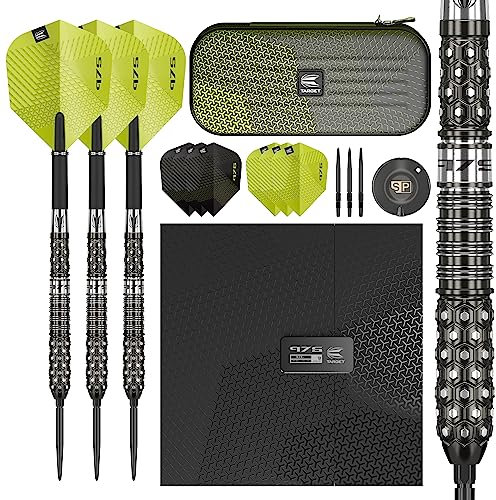 Target Darts Dartpfeile, Schwarz und Grün, 23 gr