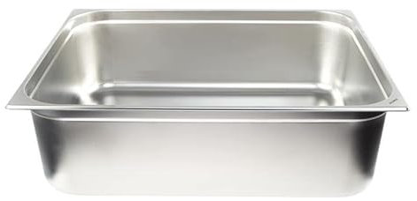 Allpax GN Behälter 2/1 Edelstahl - Höhe 200 mm - lebensmittelechter & hitzebeständiger Gastronormbehälter, zum Abtropfen oder als Gareinsatz im Chafing Dish