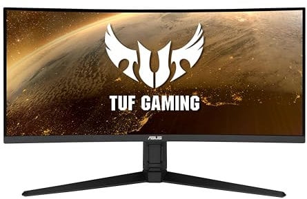 ASUS TUF Gaming VG34VQL1B Monitor – 34 Inch WQHD (3440x1440), 165Hz (Above 144Hz), Extreme Low Motion Blur, FreeSync Premium, 1ms (MPRT), Curved, DisplayHDR 400