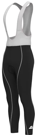 DANISH ENDURANCE Men’s Cycling Bib Pants L Black/Grey 1-Pack
