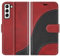BoxTii Cover per Galaxy S21 Plus, Custodia in PU Pelle Portafoglio per Samsung Galaxy S21 Plus, Magnetica Cover a Libro con Slot per Schede, Rosso