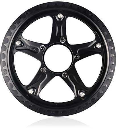 Bafang 44T Plato para BBS01B BB02B Mid Drive Motor eBike Kits de conversión con protector protector, anillo de cadena para bicicletas de montaña, bicicletas de carretera, bicicleta BMX MTB, negro