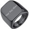 Bestyle Quadrat-Ring Herren Siegelring Gravur Personalisiert Initialenring Mädchenring Hip Hop Ring Signetring Schwarz 57