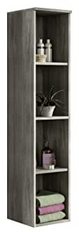 xonox.home X64B3713 York Regal Badezimmer, Badregal, Hängeregal Bad, 30 x 136 x 31 cm