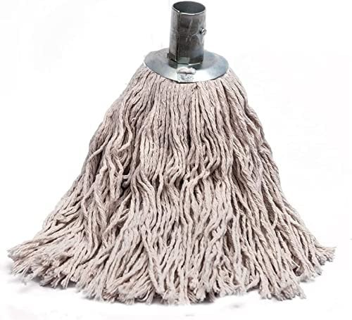 Best House 100% Cotton 16 Ply Metal Socket Mop Head, Wet or Dry Floor Cleaning Mop Head Thick Absorbent Yarn For Everyday Home Work Commercial Mop Heads for Heavy Duty long lasting (280g) (2)