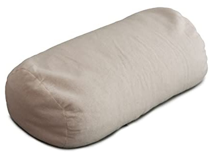 GIRAFFENLAND Bio-Dinkelspelz Nackenrolle oder Knierolle L:40cm, Ø:20cm - Bio-Flanell direkt befüllt
