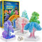 NATIONAL GEOGRAPHIC Kit d'artisanat pour Enfants - Cultivez 6 Arbres de Cristal en 6 Heures avec ce Kit Éducatif de Croissance de Cristaux, Fournitures d'art Incluses, Spécimen de Géode, Guide STEM