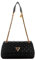 GUESS Damen Giully umwandelbare Umhängetasche Crossbody, Flap, Schwarz