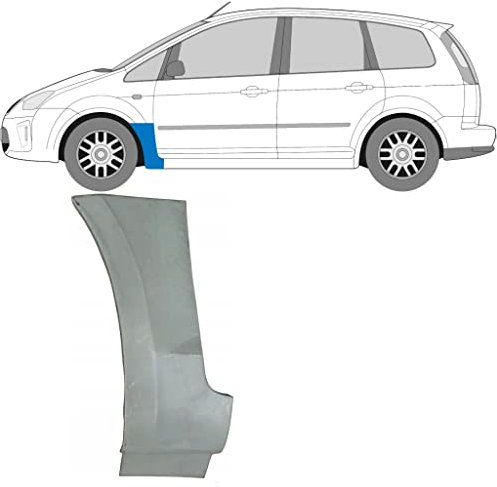 Für Ford C-MAX 2003-2010: Links Kotflügel Reparaturblech aus Stahl von Polcar